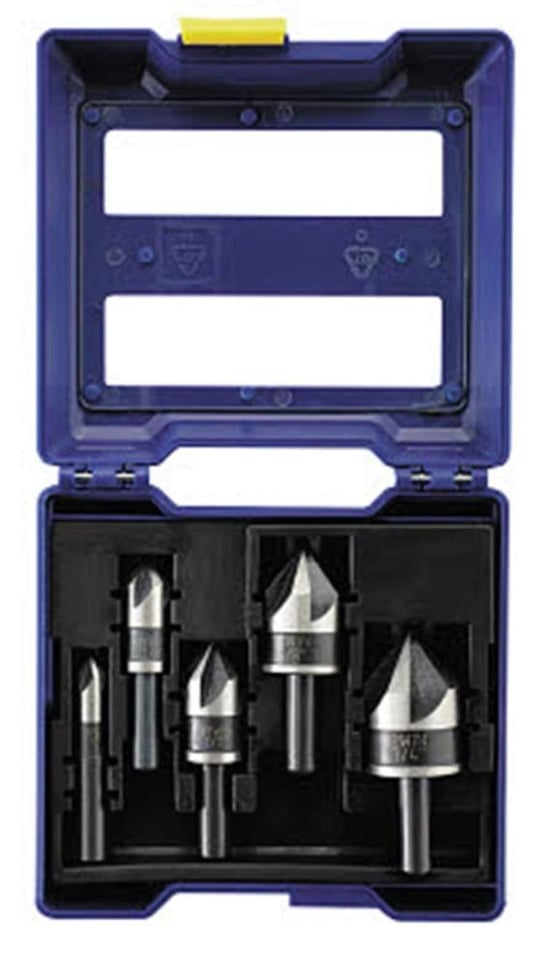 Irwin 1877793 konik havşa ucu seti, metal için, 5 parça