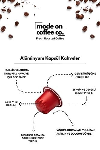 Italian Mode Nespresso Uyumlu Alüminyum Kapsül Kahve Seti - 60 Adet