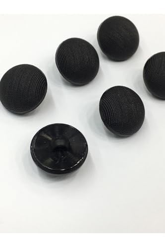Italyan Mat Inci Bombeli Model Hırka Yelek Düğmesi Takımı 6 Lı Set Siyah 1,5 Cm (KOD:3598)