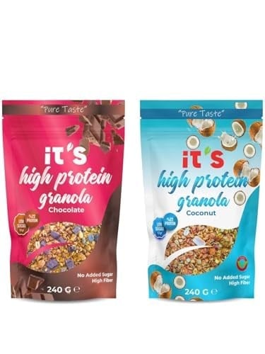 its Yüksek Protein Granola 2li Paket - Hindistan Cevizli & Şekersiz Çikolatalı 240 G
