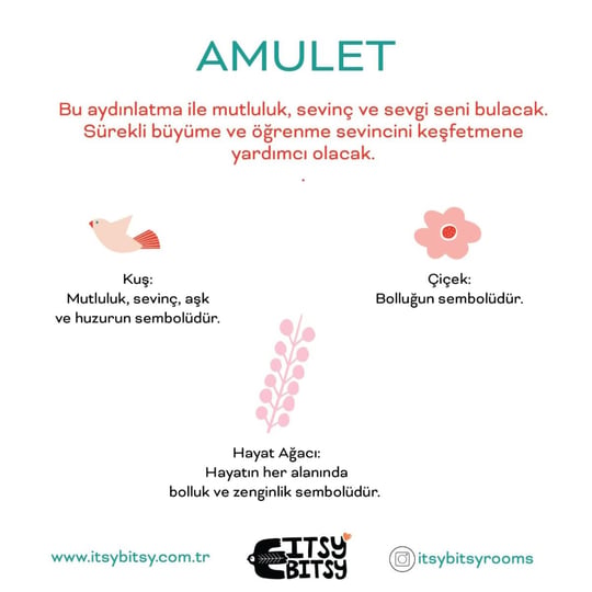 Itsy Bitsy Kids Amulet Aplik Başlığı, Mint Yeşili, 13.5x16cm
