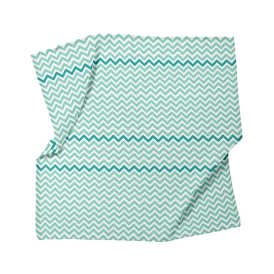 Itsy Bitsy Kids Big Flower Green Zigzag , Müslin Bebek Örtüsü ,70x70 Cm