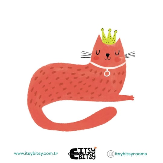 Itsy Bitsy Kids Kitty Of Queens Başucu Aydınlatma Başlığı , Pembe, 16x20cm