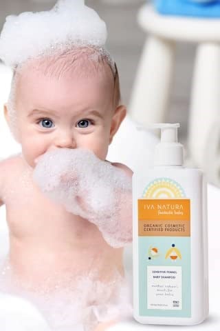 İva Natura Organik Bebek Şampuanı Aloe Vera & Rezene Özlü – Göz Yakmayan – Sülfatsız – 350 ml