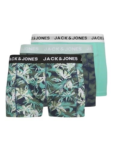 Jack & Jones Additionals Jactasmania Desenli Streç Pamuklu 3 Pack Boxer Erkek BOXER 12277719