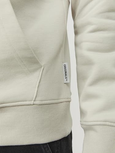 Jack & Jones Erkek JORLAKEWOOD SWEAT HOOD BF LN Sweatshirt, Kırık Beyaz, XXL