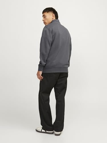 JACK & JONES Erkek Jorvesterbro Sweat Quarter Zip Hn Noos Sweatshirt
