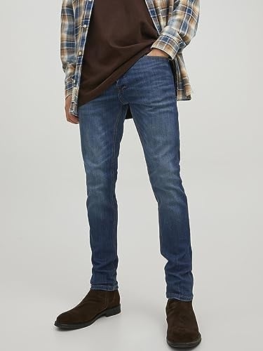 JACK & JONES Erkek Slim Fit Jeans JJIGLENN JJORİJİNAL AM 819 NOOS PIW Slim Fit Jeans