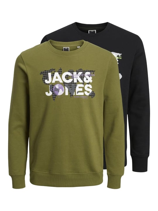 Jack & Jones Erkek Sweatshirt Jcodust Sweat Hood Sn 2pk Mp