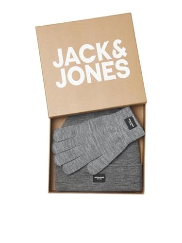 JACK & JONES JACBEANIE & GLOVE KNIT GIFTBOX örgü bere Erkek