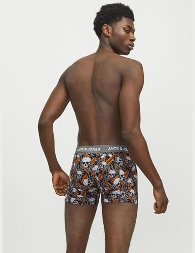 JACK & JONES Jachugo Skulls Trunks 3 Pack Sn Boxer Şort Erkekler