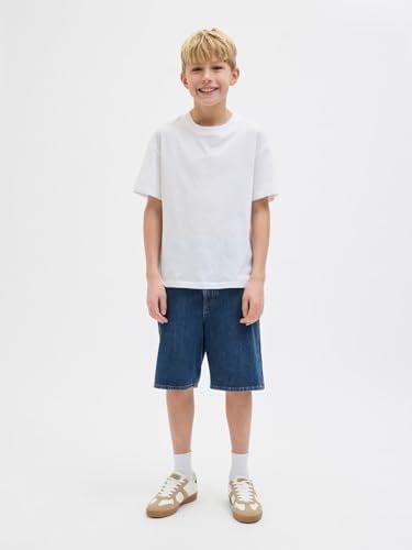 Jack & Jones Jack&Jones Jjıtony Jjoriginal Erkek Çocuk Denim Şort 12269813, Mavi, 10 Yaş