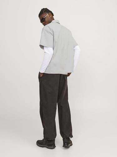 Jack & Jones JCOALTITUDE Oversize Siyah Gömlek, 12251280
