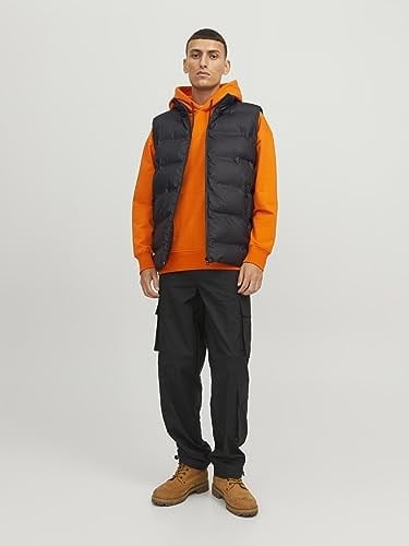 JACK & JONES JCOELEMENTS PU BODYWARMER Outerwear Erkek
