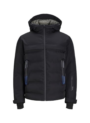 Jack Jones Jcotarwin Puffer Erkek Günlük Mont 12225287-BLACK Siyah