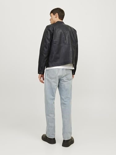 JACK & JONES Jjedylan Pu Biker Jacket Noos Bisikletçi ceketi Erkekler