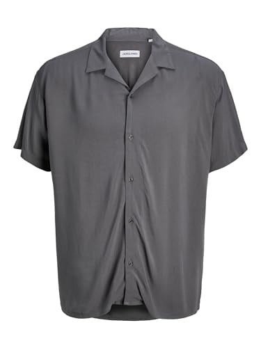 JACK & JONES Jjejeff Solid Resort Shirt S/S Sn Pls Kısa kollu gömlek Erkekler