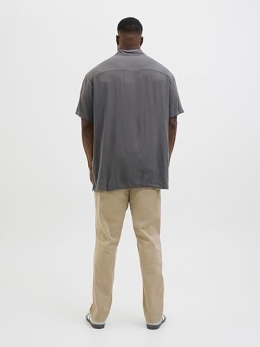 JACK & JONES Jjejeff Solid Resort Shirt S/S Sn Pls Kısa kollu gömlek Erkekler