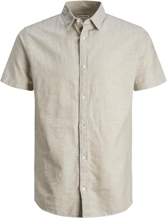 JACK & JONES JJELINEN BLEND SHIRT SS SN JNR Gömlek Erkek çocuk