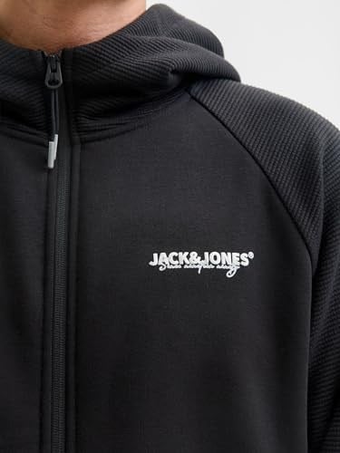 JACK & JONES Jjthatcher Sweat Zip Hood Kapüşonlu Fermuarlı Sweatshirt, 12278609
