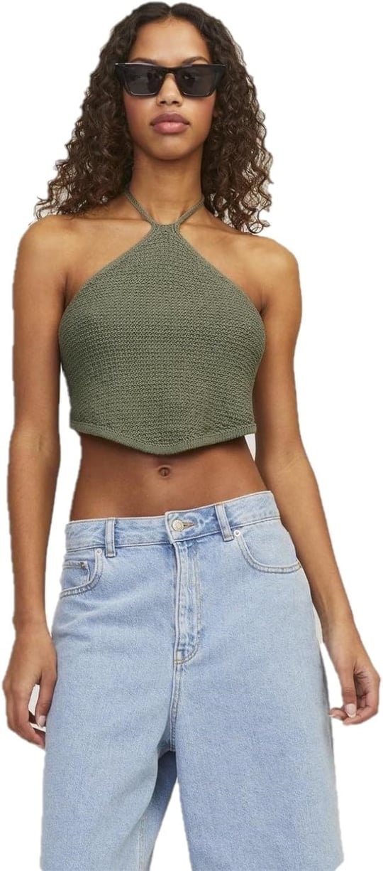 JACK & JONES JJXX JXZURI HALTERNECK TOP KNIT Triko Kadın