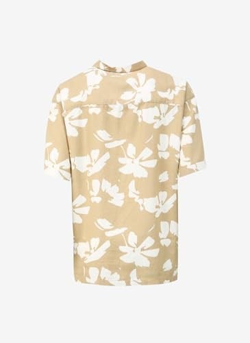 JACK & JONES JORFARO LINEN AOP OVERSIZED SHIRT SS Gömlek Erkek