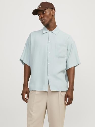 JACK & JONES JORJOHN OVERSIZED SHIRT SS LN Gömlek Erkek