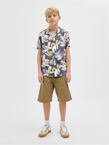Jack & Jones Jorluke Varenna Erkek Çocuk Gömlek, Gri, 16 Yaş