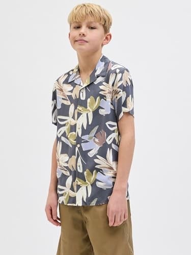 Jack & Jones Jorluke Varenna Erkek Çocuk Gömlek, Gri, 16 Yaş