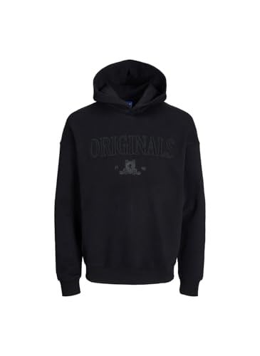 JACK & JONES JORSHADOW Kapüşonlu Sweatshirt Siyah, 12248784