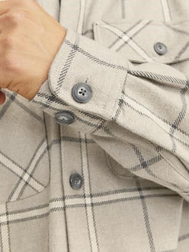 JACK & JONES JPRRAYMOND MELANGE CHECK LS OVERSHIRT SN Gömlek Erkek