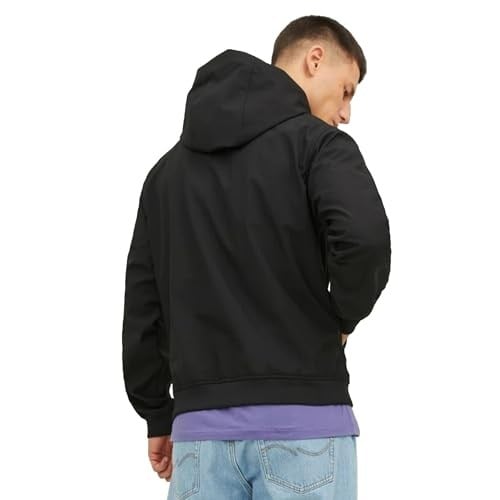JACK & JONES JUNIOR Erkek Çocuk JJEHERO Şişme Kapüşon NOOS JNR Ceket, Siyah/Detay: Düz, 140
