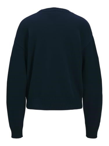JACK & JONES JXBROOK CREW NECK KNIT Kadın Triko/Kazak Maritime Blue Detail:/Studio L