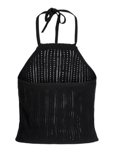 JACK & JONES JXZOELLA HALTERNECK TOP KNIT Kadın Triko/Kazak Black L