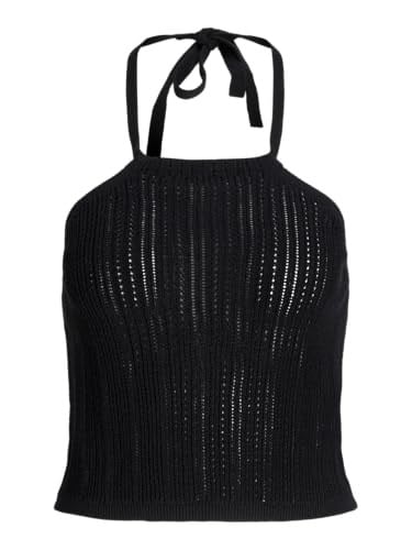 JACK & JONES JXZOELLA HALTERNECK TOP KNIT Kadın Triko/Kazak Black XS