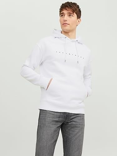 JACK & JONES Kabartma Baskılı Kapüşonlu Sweatshirt, 12233972 - Bedenler: S, M, L, XL, XXL