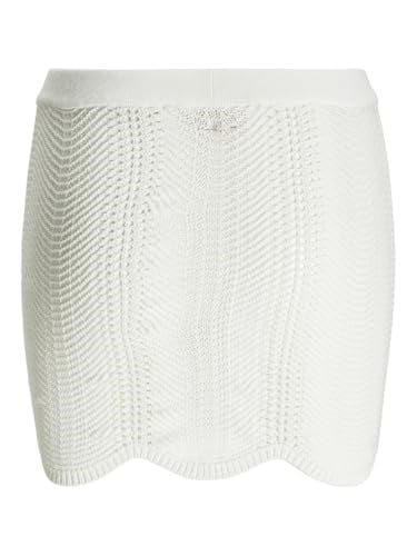 JACK & JONES Kadın JXWAVY SKIRT KNIT Mini Etek Kirli Beyaz XXS