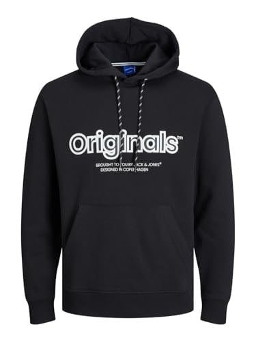 Jack & Jones Kapüşon Yaka Sweatshırt, L, 12246802, Siyah, erkek