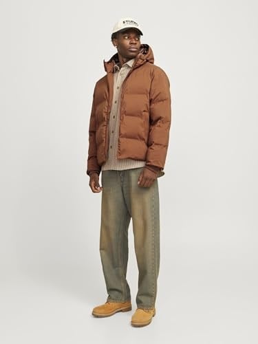 JACK & JONES Kapüşonlu Puffer Mont, 12256887