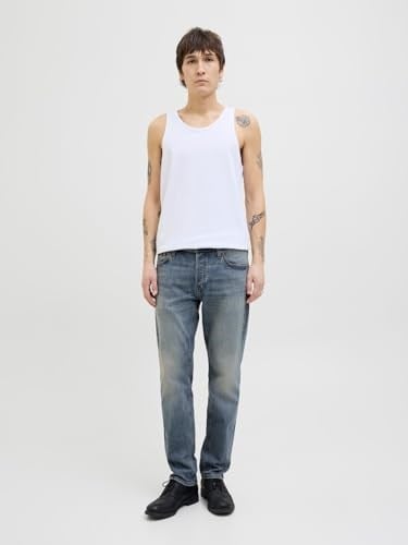 JACK & JONES Rahat Kesim Jean Pantolon Blue Denim, 12237306