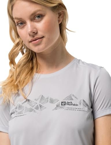 Jack Wolfskin Crosstrail Graphic T W Tişört kısa kollu Kadınlar