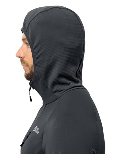 Jack Wolfskin Kolbenberg kapüşonlu erkek polar ceket