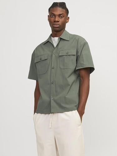 JACK&JONES JCOALTITUDE SHIRT SS OVERSIZED12251280 YEŞİL yeşil xxl