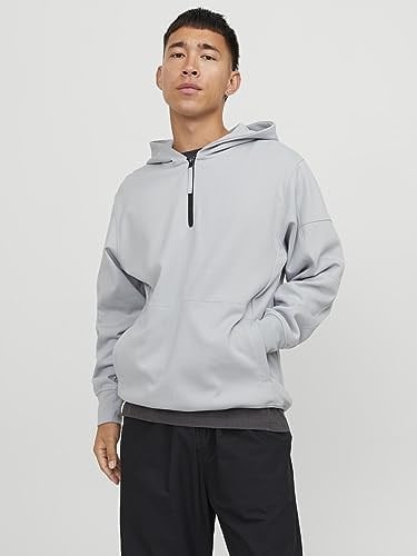JACK&JONES JCOSHADE SWEAT HOOD GRİ gri m