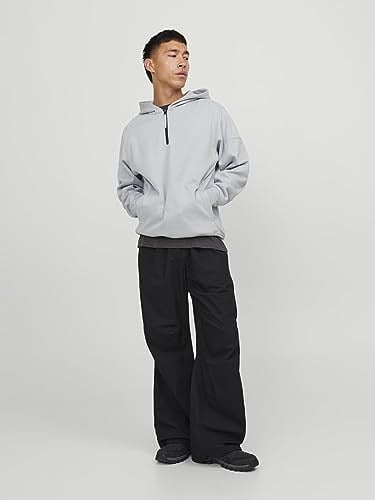 JACK&JONES JCOSHADE SWEAT HOOD GRİ gri m