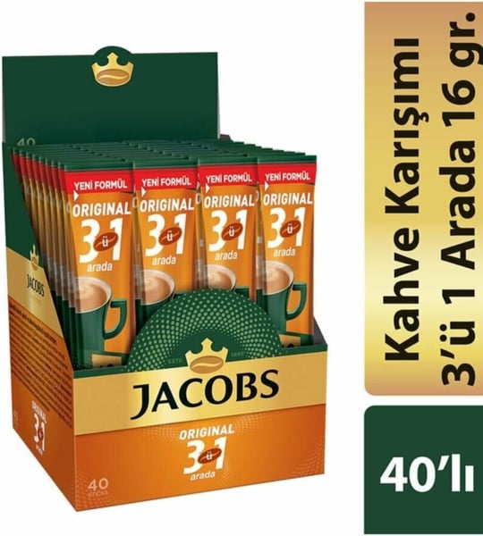 Jacobs 3 ü 1 Arada Kahve 16 Gr (40 Adet)