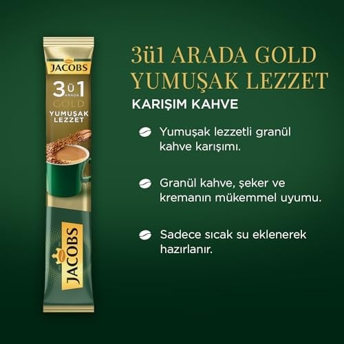 Jacobs 3in1 Yumuşak 1 Kutu 40 Adet 18 g