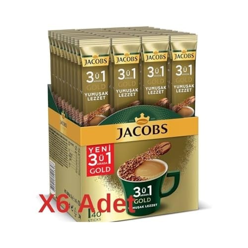 Jacobs 3in1 Yumuşak 40 Adet 18 g x 6 Paket