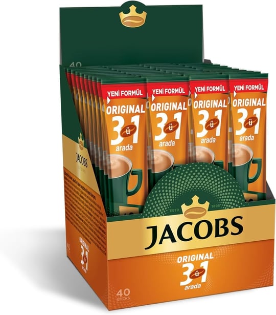 Jacobs 3ü 1 Arada 16 Gram x 40, Kahve (3 paketi)