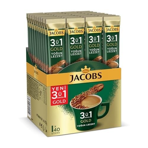 Jacobs 3ü 1 Arada Yoğun Lezzet 18 Gram x 40, Kahve
